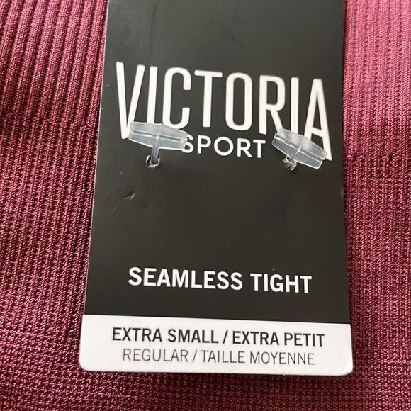 Victorias Secret Sport Seamless High Rise Red Currant Tights Size XS - Picture 5 of 6